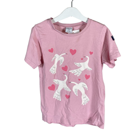 Unisex Polarn O. Pyret - T-shirt, size 116 - 122 - Light pink ()