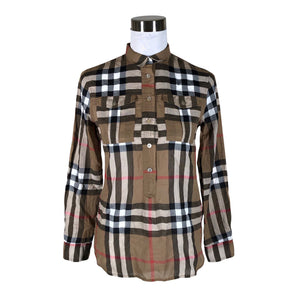 Unisex Burberry Brit - Blouse, size 34 - Brown (1)