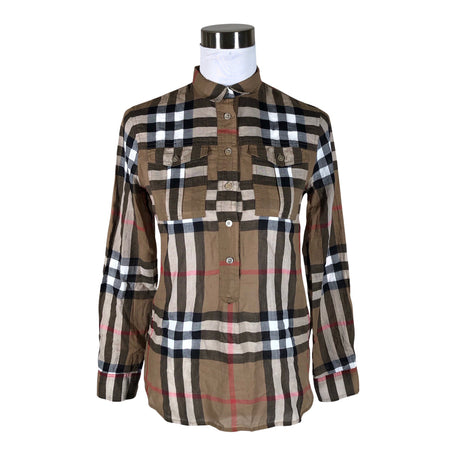 Unisex Burberry Brit - Blouse, size 34 - Brown ()