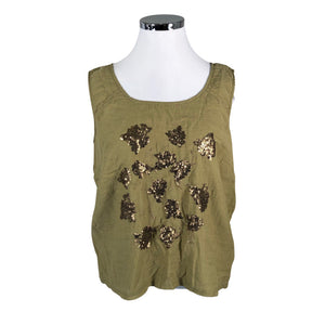 Unisex Cream - Top, size 46 - Green (1)