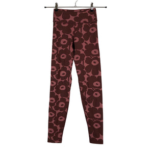 Unisex Marimekko - Sports tights, size 34 - Wine red (1)