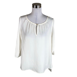 Unisex Michael Kors - Short-sleeved blouse, size 38 - Natural white (1)