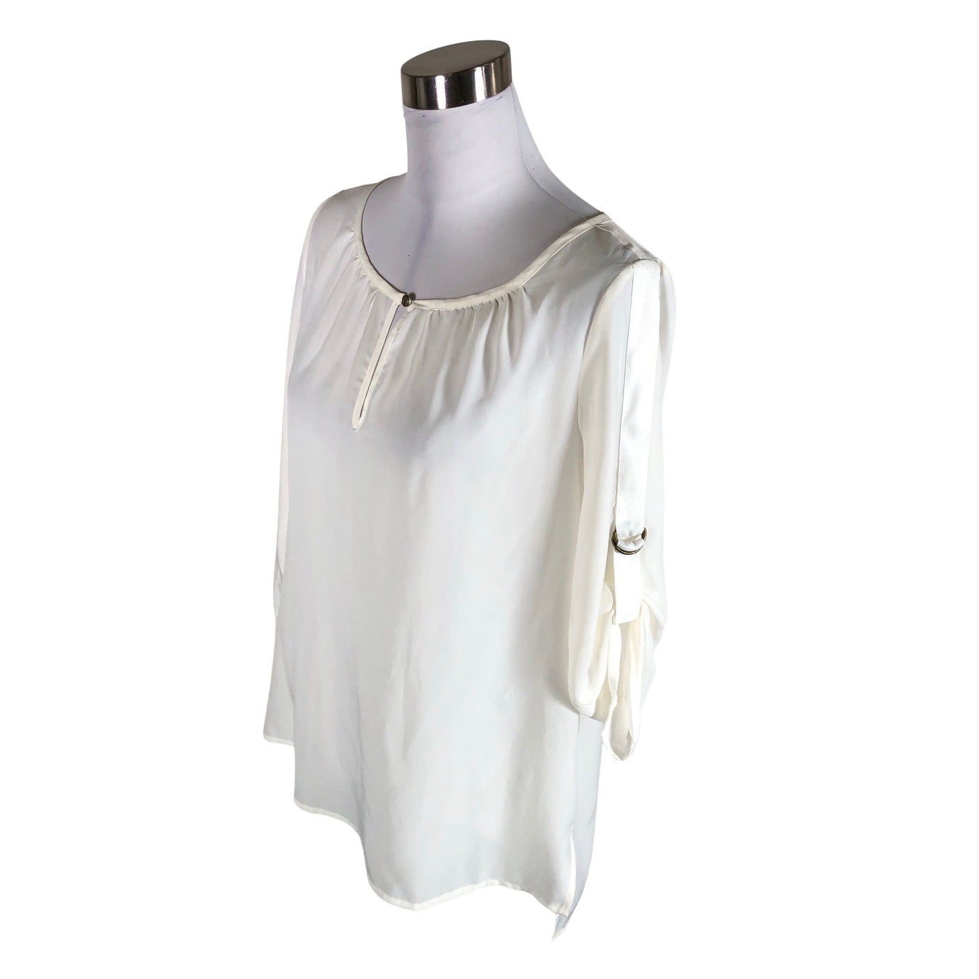 Unisex Michael Kors - Short-sleeved blouse, size 38 - Natural white (2)