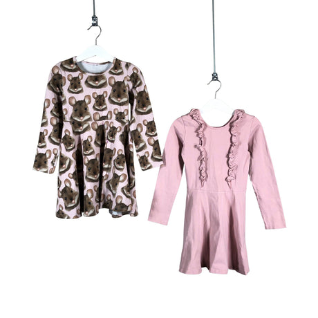 Unisex Gugguu - Tricot dress, size 110 - 116 - Light pink ()