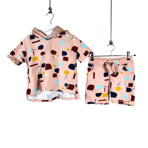 Unisex Mainio - Sweatshirt and pants set, size 110 - 116 - Light pink (1)