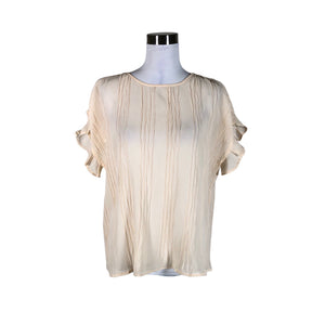Unisex Noa Noa - Short-sleeved blouse, size 40 - Beige (1)