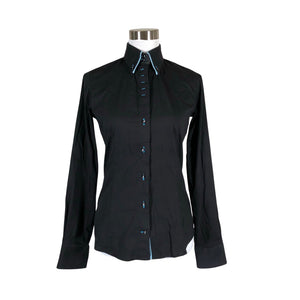 Unisex 7Camicie - Collared shirt, size 38 - Black (1)