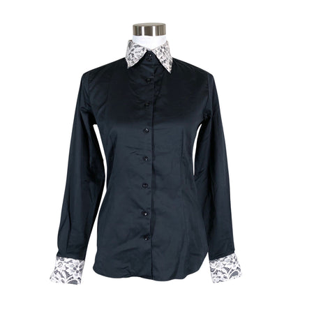 Unisex 7Camicie - Collared shirt, size 38 - Black ()