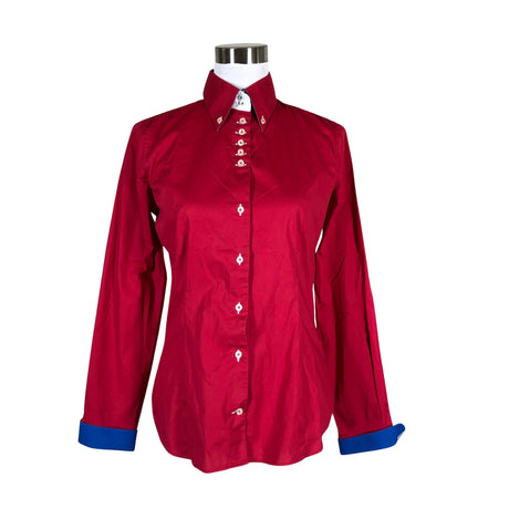 Unisex 7Camicie - Collared shirt, size 40 - Red ()