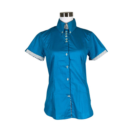 Unisex 7Camicie - Short-sleeved blouse, size 40 - Blue ()