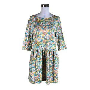 Unisex Puuvillatehdas - Tricot dress, size 40 - Green (1)
