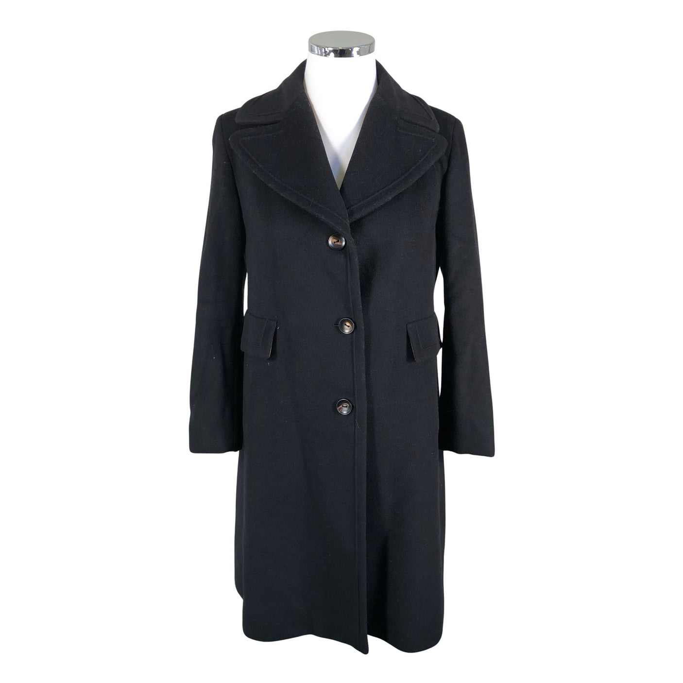 Unisex Manuela Conti - Wool coat, size 42 - Black (1)