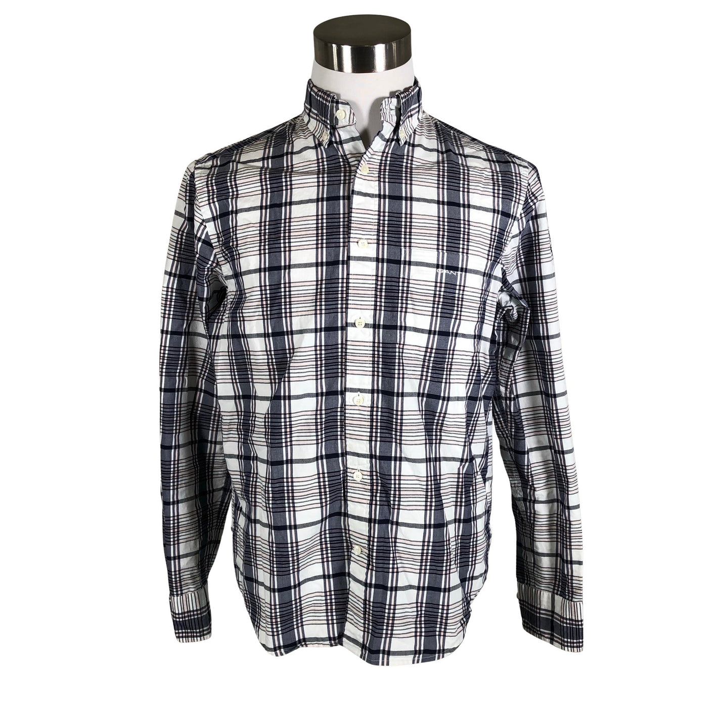 Unisex Gant - Collared shirt, size M - Blue (1)