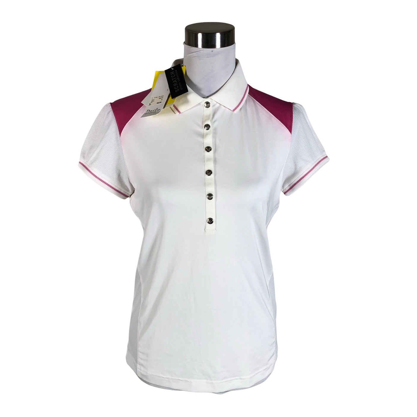 Unisex Daily Sports - Sports shirt, short sleeve, size 38 - White (1)