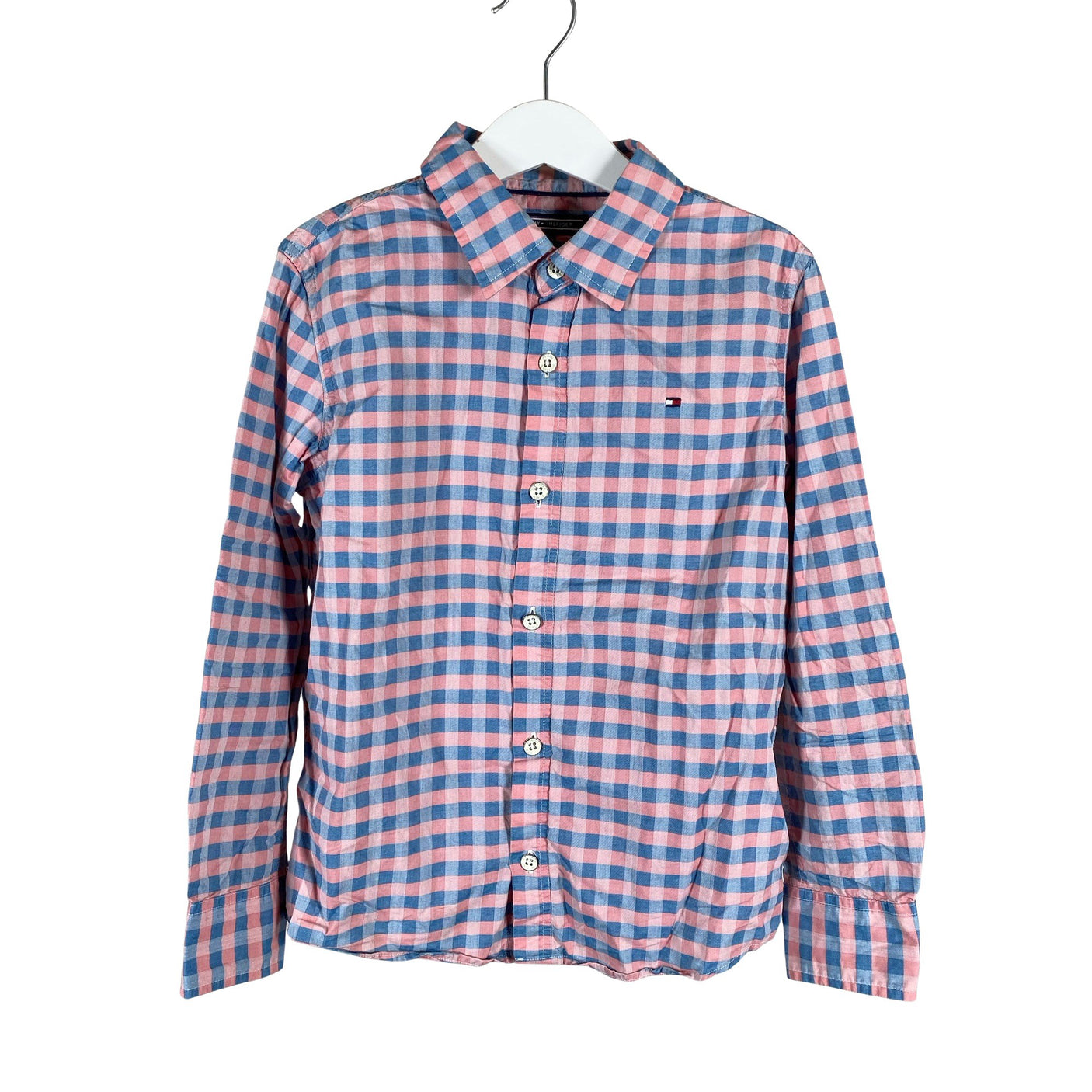 Unisex Tommy Hilfiger - Collared shirt, size 122 - 128 - Light pink (1)