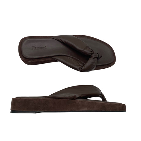 Unisex Flattered - Sandals, size 41 - Brown ()