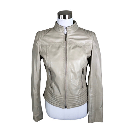 Unisex Andiata - Leather jacket, size 36 - Beige ()