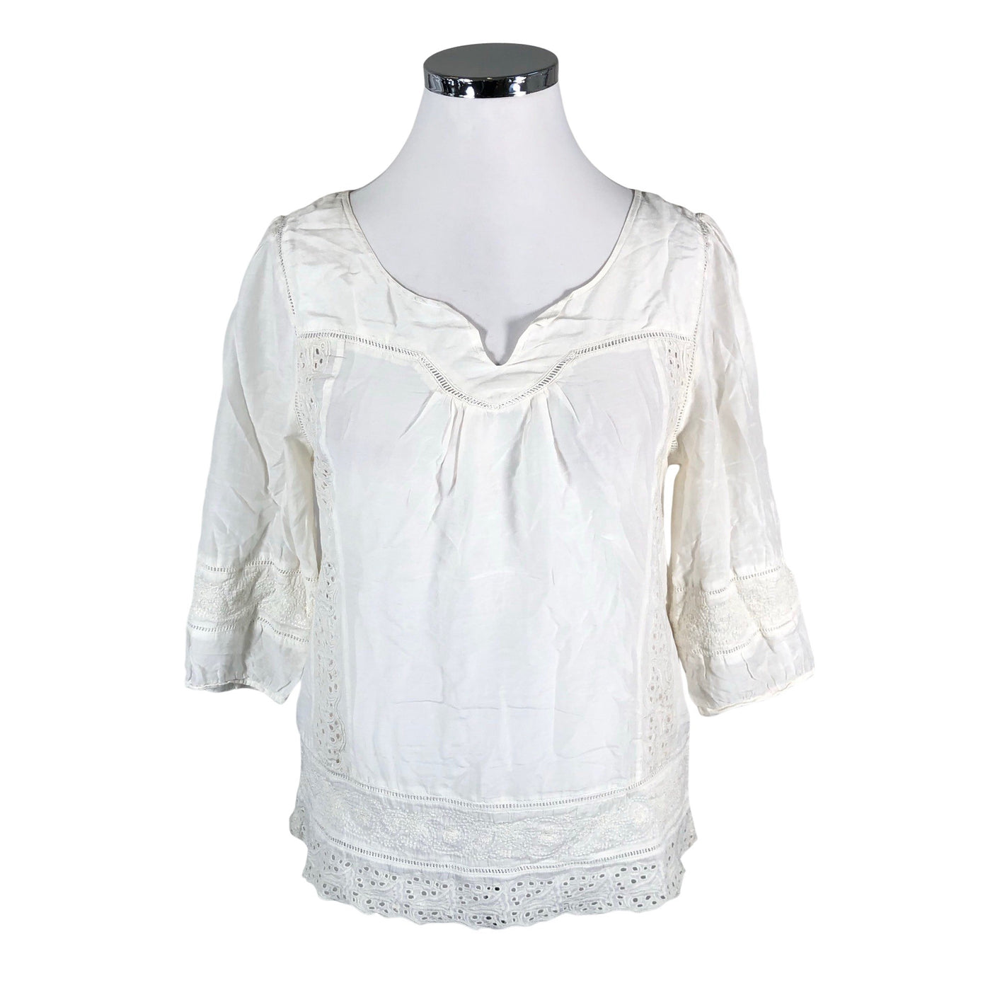 Unisex Esprit - Short-sleeved blouse, size 42 - White (1)