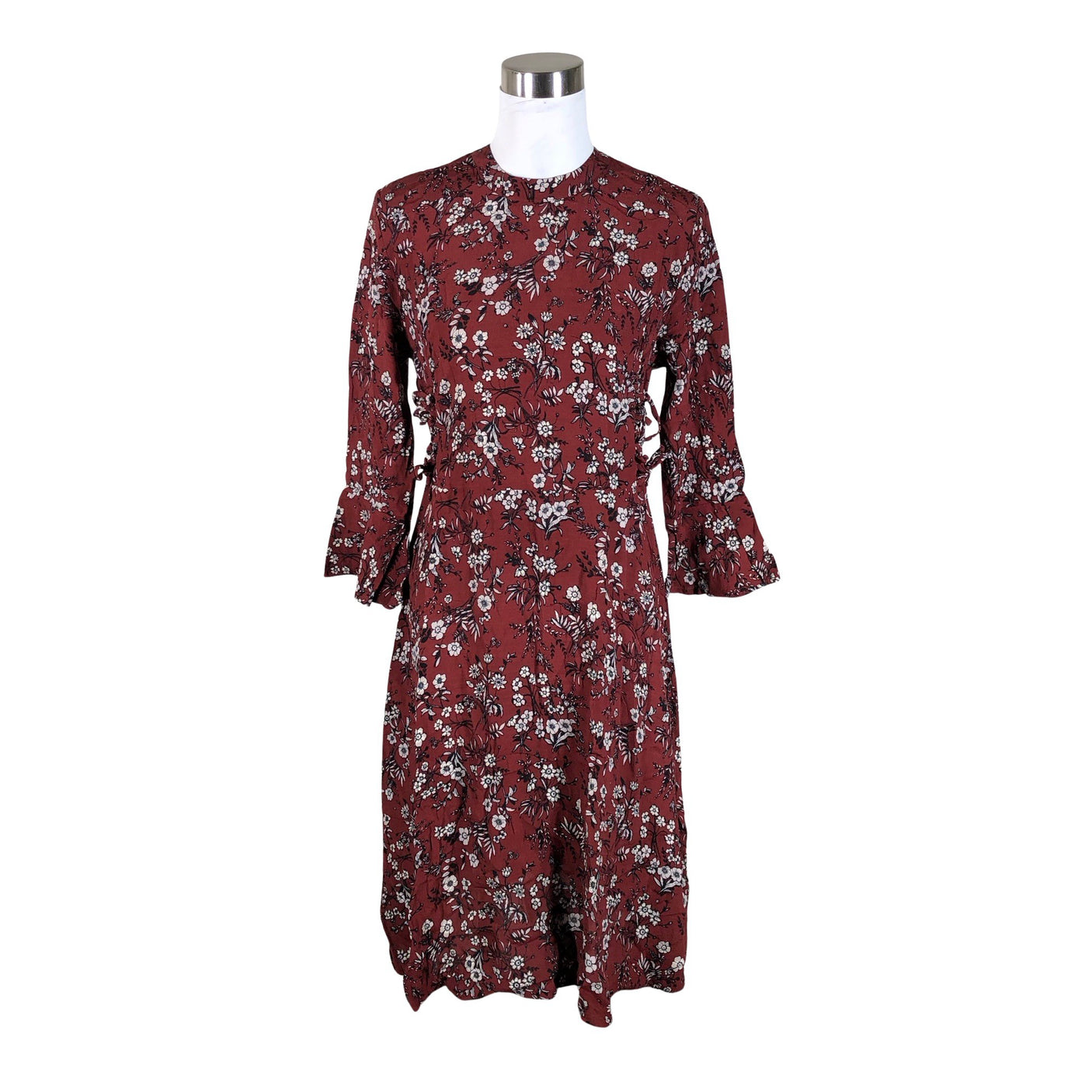 Unisex Pepe Jeans - Schiffon dress, size 40 - Wine red (1)