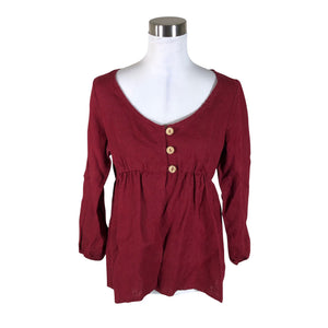 Unisex Bypias - Blouse, size 38 - Wine red (1)