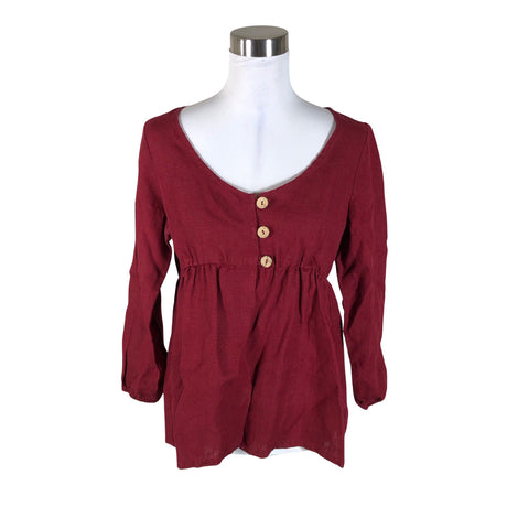 Unisex Bypias - Blouse, size 38 - Wine red ()