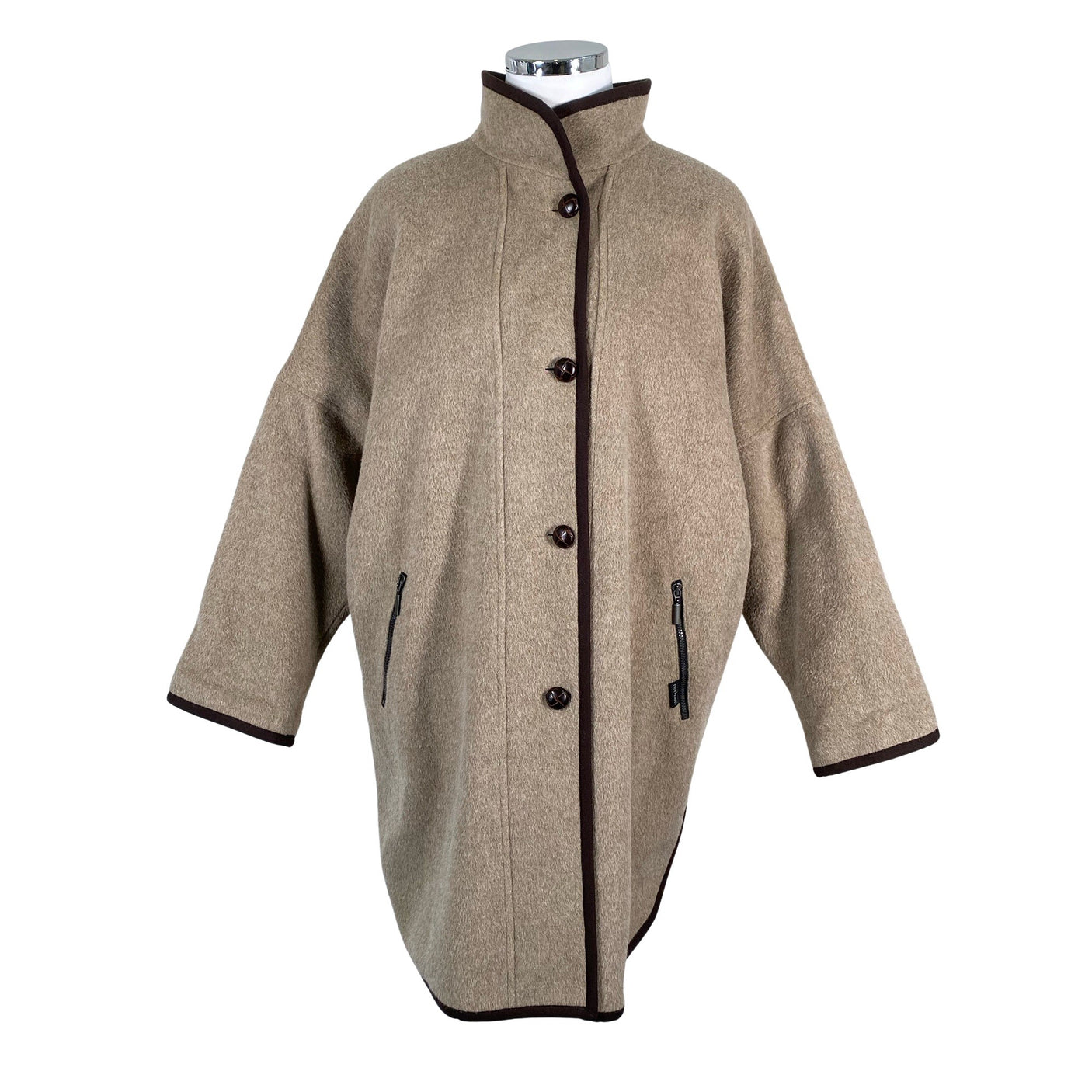 Unisex Norham - Wool coat, size 42 - Brown (1)
