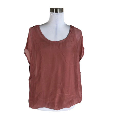 Unisex Bohemiana - Short-sleeved blouse, size 38 - Light pink ()