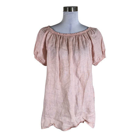 Unisex Bohemia - Short-sleeved blouse, size 36 - Light pink ()