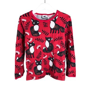 Unisex PaaPii - Tricot shirt, size 110 - 116 - Red (1)