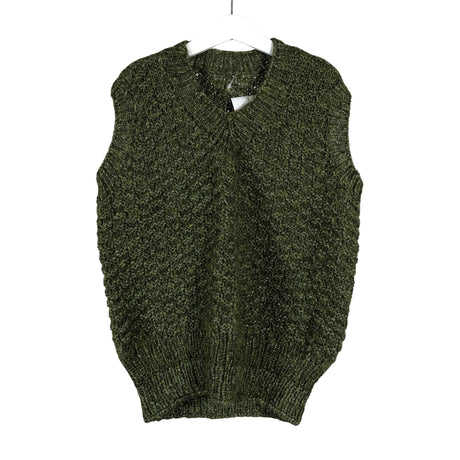 Unisex Handmade - Knit vest, size 146 - 152 - Green ()