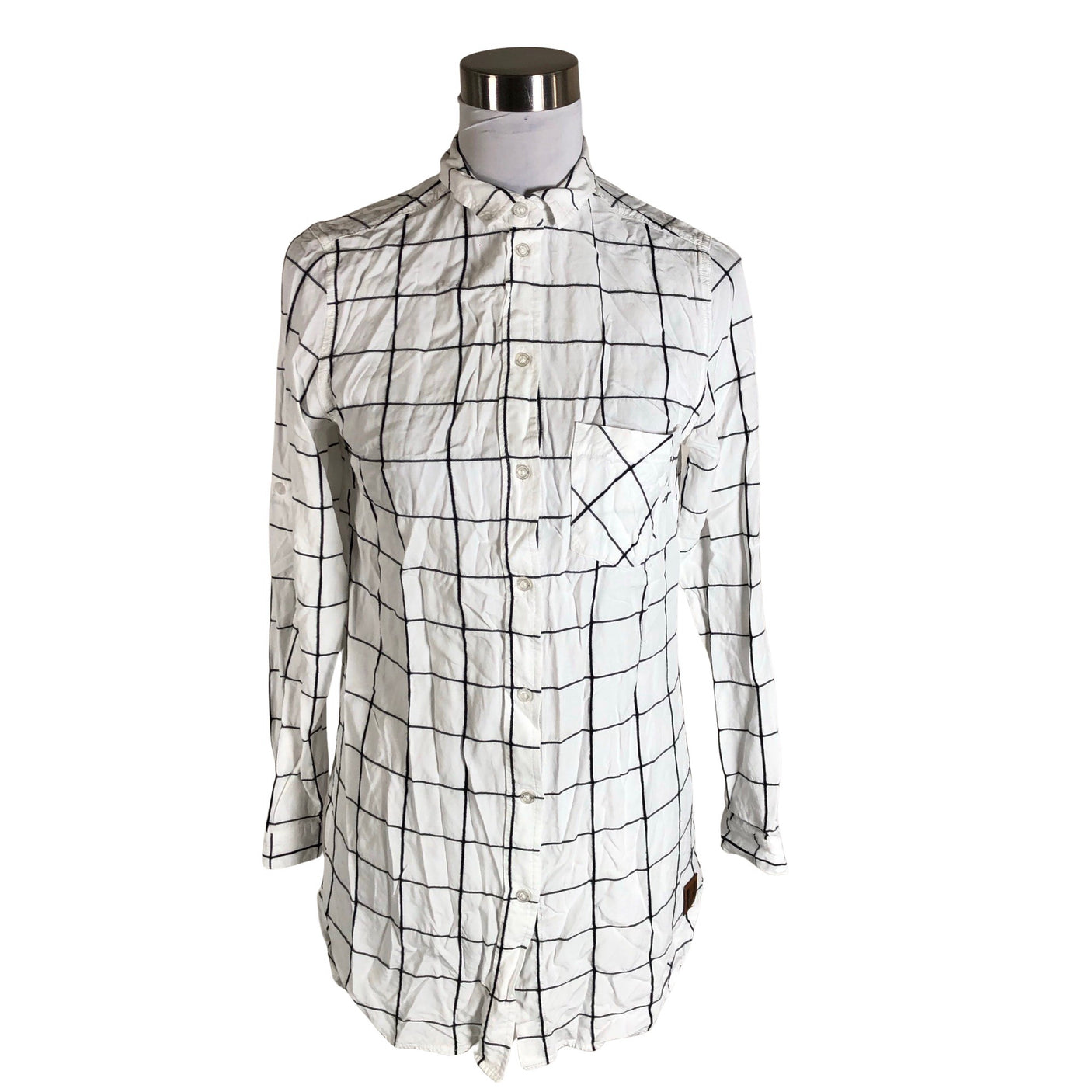 Unisex Beau Hudson - Collared shirt, size 34 - Gray (1)
