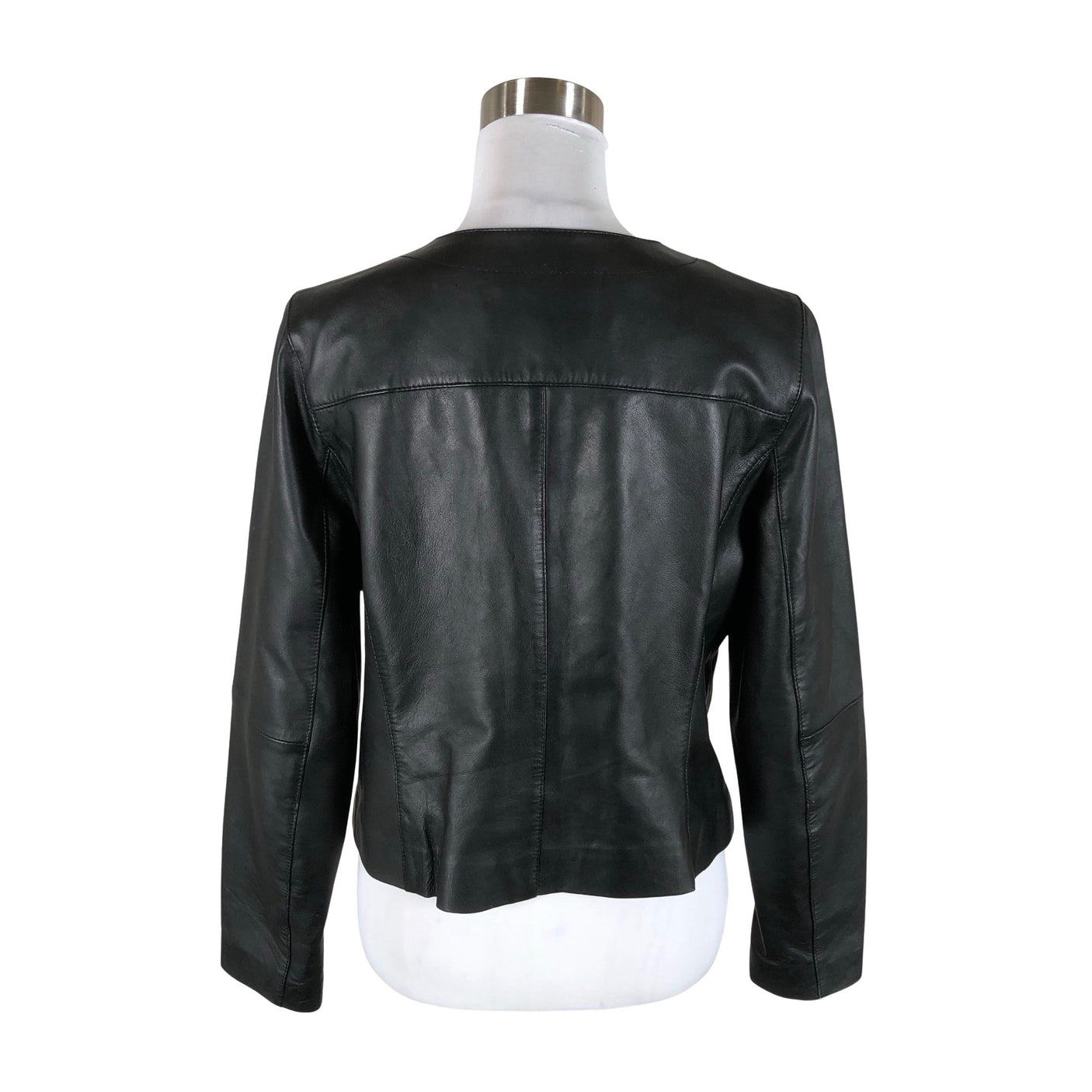 Unisex Your Face - Leather jacket, size 40 - Black (2)