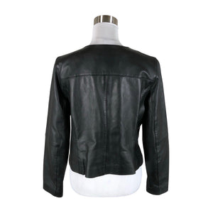 Unisex Your Face - Leather jacket, size 40 - Black (2)
