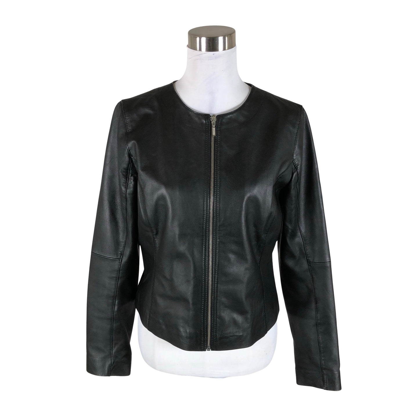 Unisex Your Face - Leather jacket, size 40 - Black (1)