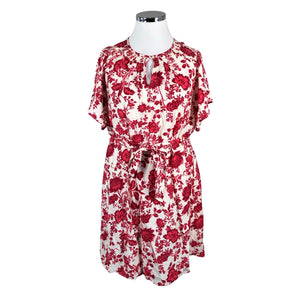 Unisex Fransa - Schiffon dress, size 42 - Natural white (1)