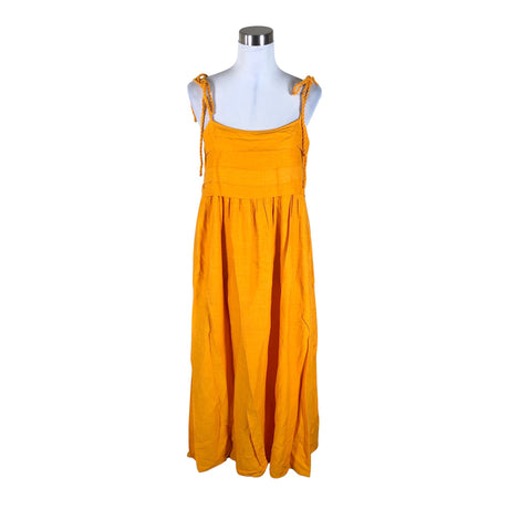 Unisex Selected - Maxi dress, size 40 - Yellow ()