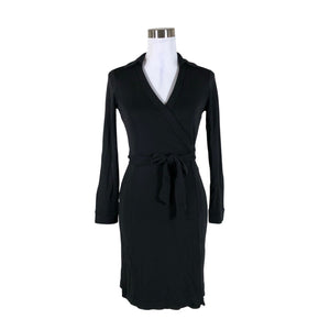 Unisex Diane von Furstenberg - Tricot dress, size 34 - Black (1)