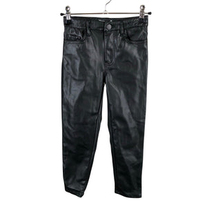 Unisex Lindex - Leather pants, size 128 - 134 - Black (1)