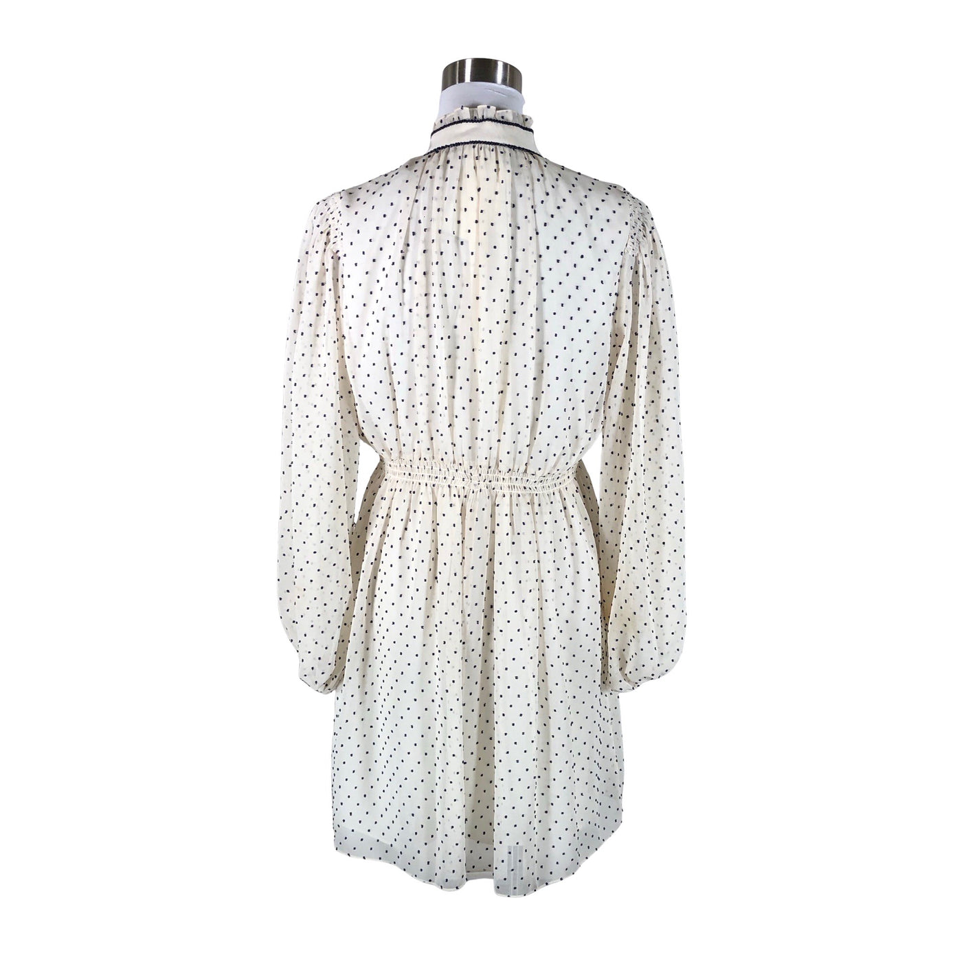 Unisex Sandro Paris - Schiffon dress, size 40 - Natural white (2)