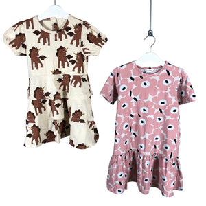 Unisex Mini Rodini - Tricot dress, size 104 - 110 - Brown (1)