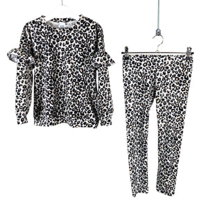 Unisex Lindex - Sweatshirt and pants set, size 116 - 122 - Black (1)