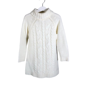 Unisex ZY - Knit dress, size 110 - 116 - Natural white (1)