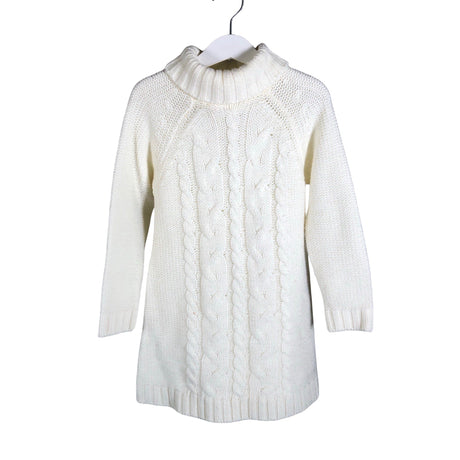Unisex ZY - Knit dress, size 110 - 116 - Natural white ()