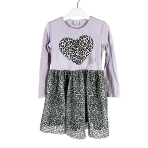 Unisex Lindex - Tricot dress, size 110 - 116 - Violet (1)