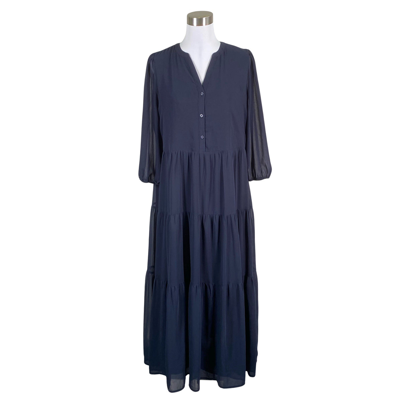 Unisex Esprit - Schiffon dress, size 40 - Blue (1)