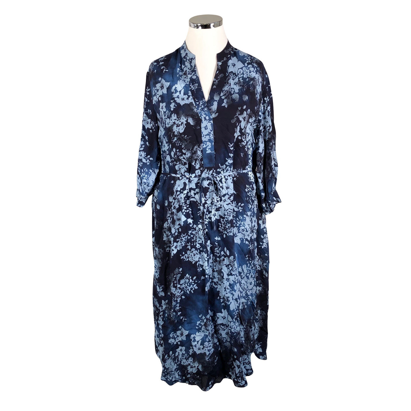 Unisex Marc O'Polo - Schiffon dress, size 44 - Blue (1)