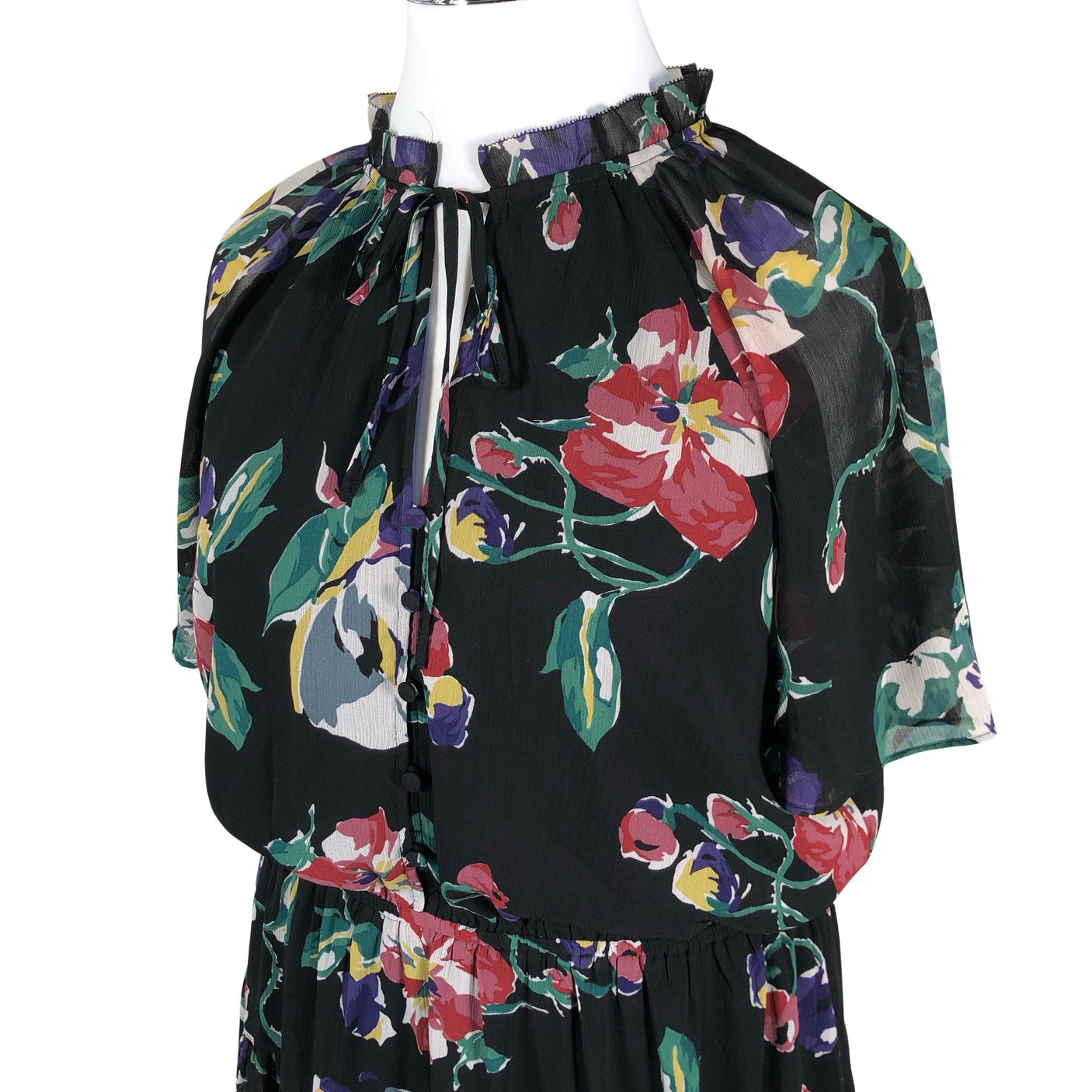Unisex Lauren Ralph Lauren - Schiffon dress, size 42 - Black (3)