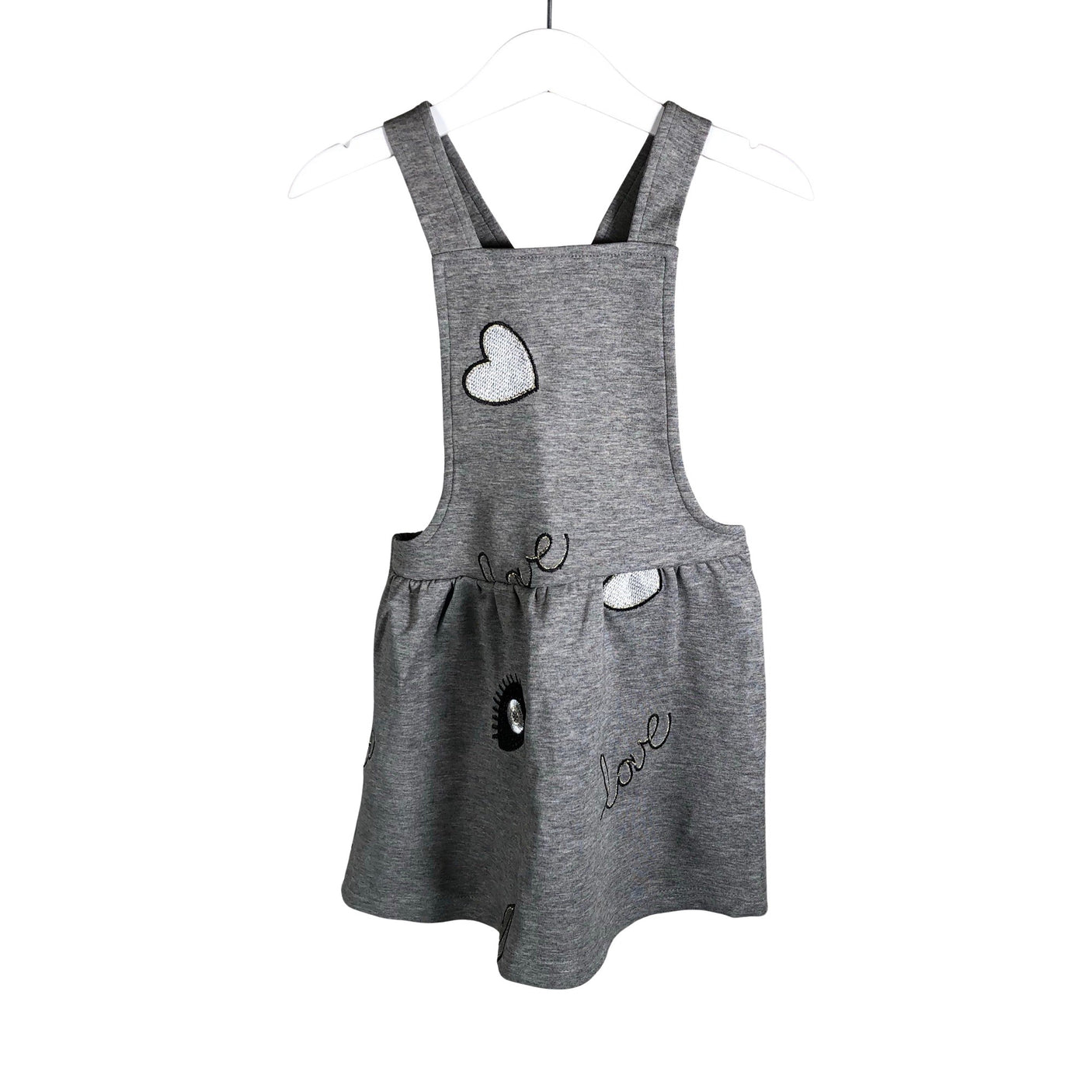 Unisex POMPdeLUX - Tricot dress, size 98 - 104 - Gray (1)