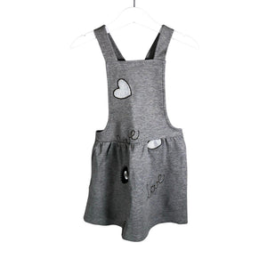 Unisex POMPdeLUX - Tricot dress, size 98 - 104 - Gray (1)