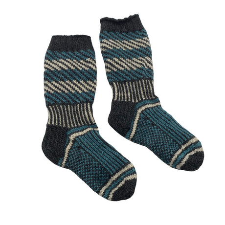 Unisex Handmade - Wool socks, size 35 - Gray ()
